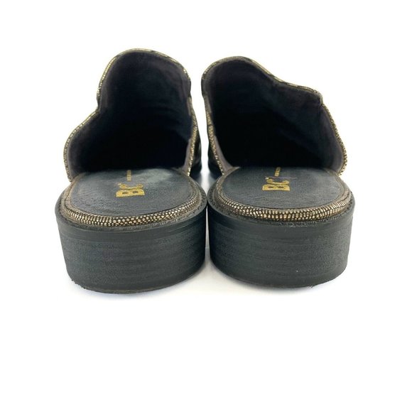 BC Shoes Vegan Mules Slides Women's 9 Slip On Metallic Modern Casual Avant Garde - Picture 8 of 16